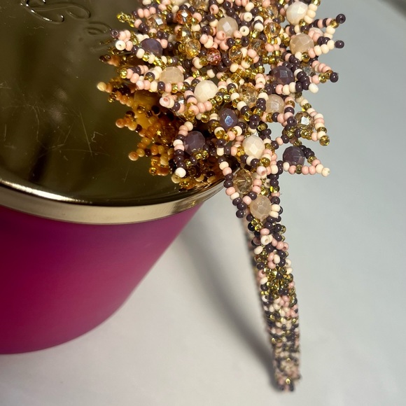 Mexican hair headband chaquira bead from Chiapas handmade - Picture 4 of 8